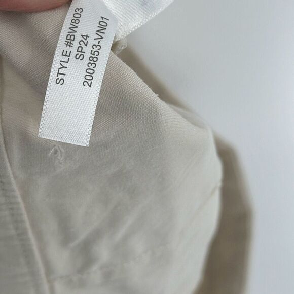 NWT J. Crew Factory Womens Ivory High-Rise Patch-Pocket Wide Leg Pants Size 32 - Picture 10 of 11